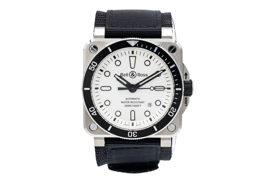 Bell and Ross BR03-92 BR0392-D-WH-ST/SRB